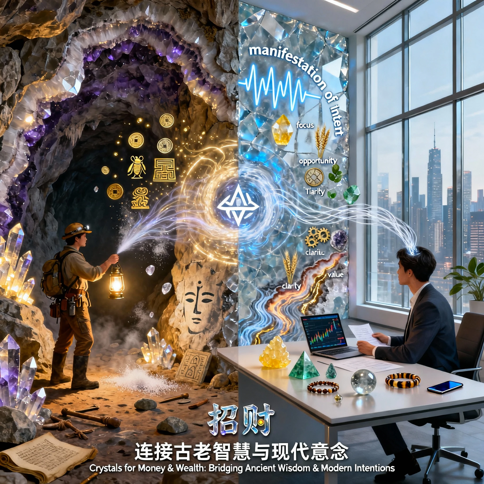 Read more about the article Crystals for Money & Wealth: Bridging Ancient Wisdom & Modern Intentions