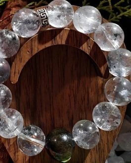 Psychic Shield Bracelet: Obsidian & Moonstone for Intuitive Protection | Black Tortoise Guardian