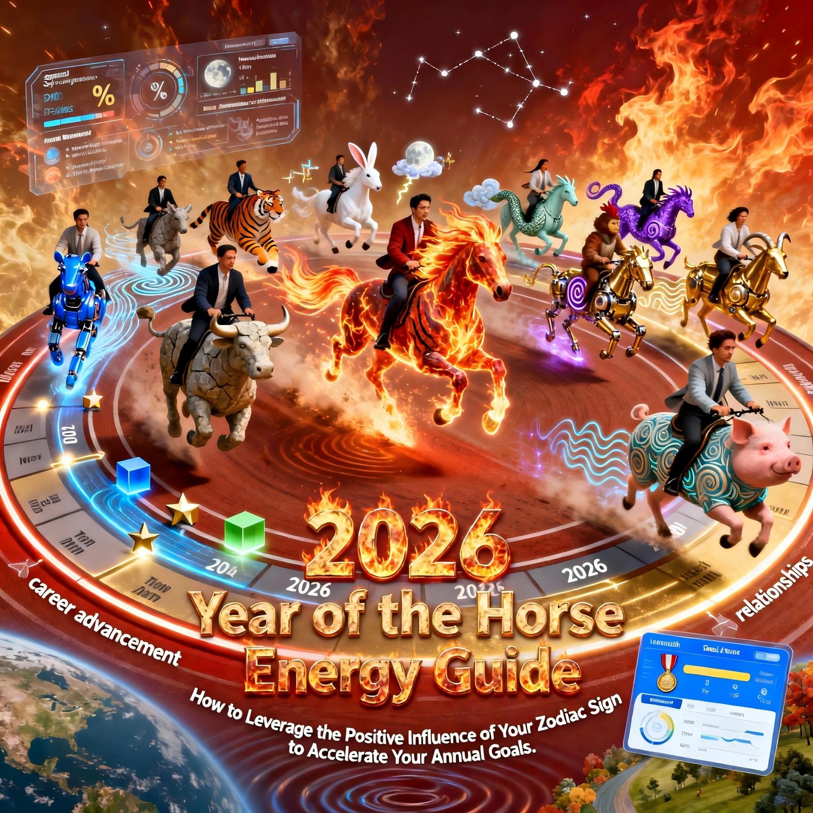 You are currently viewing 2026 Year of the Horse Energy Guide:How to Leverage the Positive Influence of Your Zodiac Sign to Accelerate Your Annual Goals
