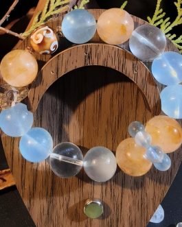 Soul Purpose Bracelet: Aquamarine & Citrine | Celestial Blueprint