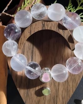 Divine Union Bracelet: Pink Opal, Aventurine & Bolivian Amethyst | Love’s Fortune