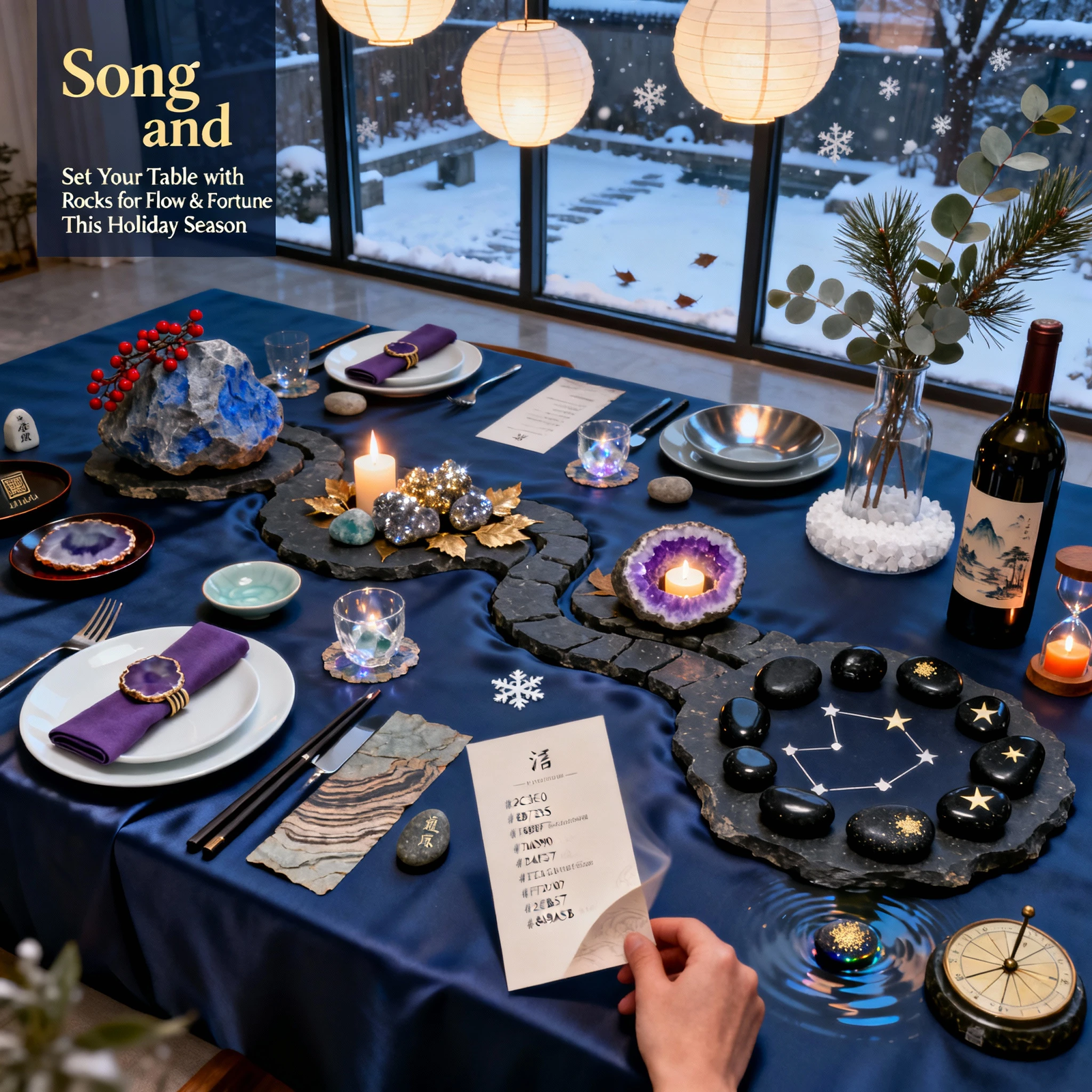 Read more about the article Set Your Table with Rocks for Flow & Fortune This Holiday Season